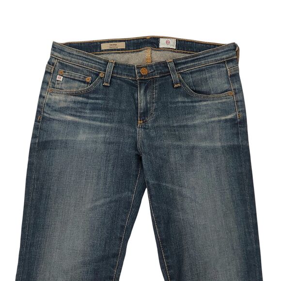 AG Adriano Goldschmied The Stilt Cigarette Leg Jeans Womens 28 Blue Stretch - Picture 2 of 11